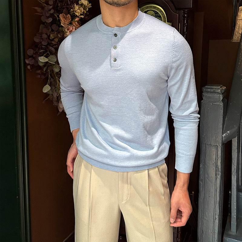 Wool Lightweight Bottoming T-shirt Pullover Long Sleeve - MYLUXURY LANE ENTERPRISE