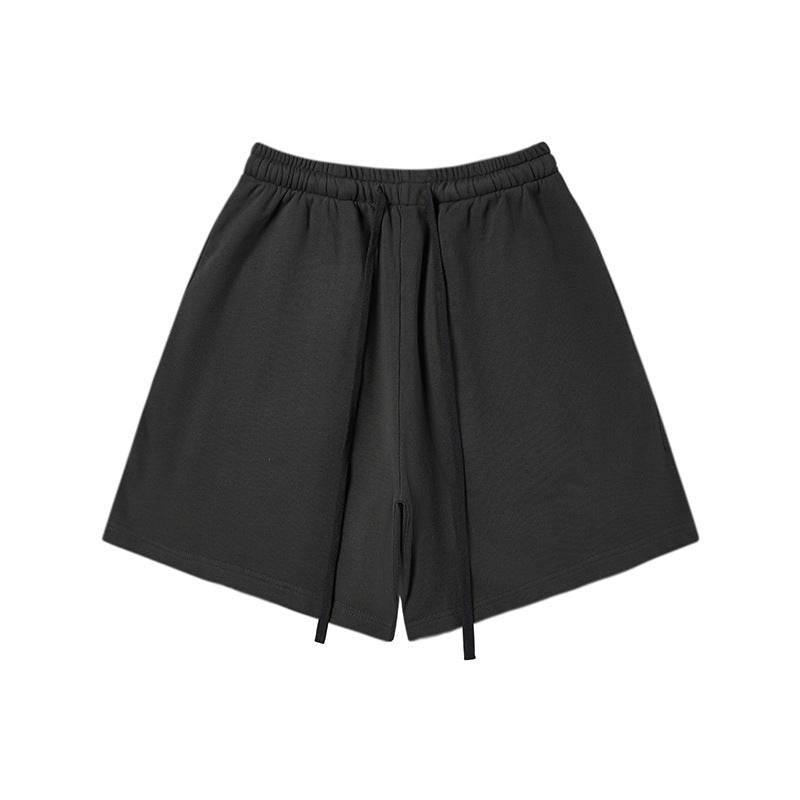 Autumn And Winter Fleece-lined Thick Hooded Solid Color Hoodie Shorts - MYLUXURY LANE ENTERPRISE