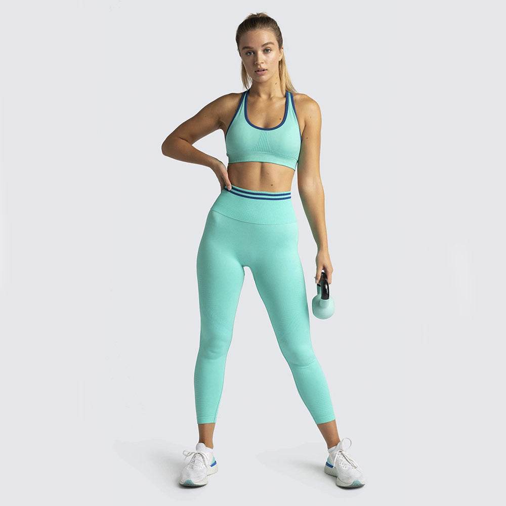 Sports Bra High Waist Peach Hip Stretch Trousers - MYLUXURY LANE ENTERPRISE