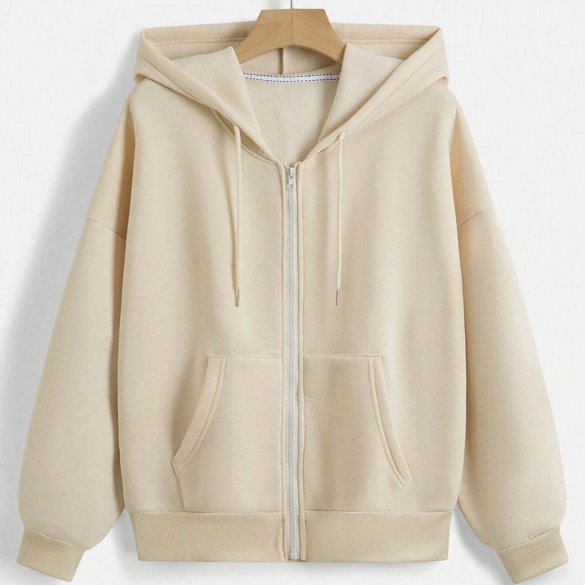 New Outdoor Drawstring Hoodie Zipper Pocket Casual Sweatshirt - MYLUXURY LANE ENTERPRISE