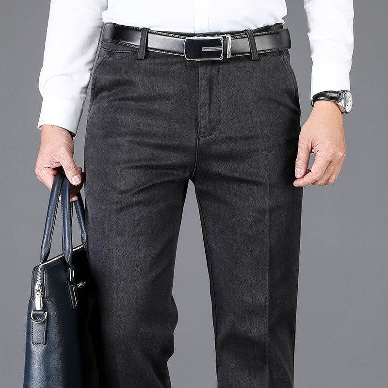 Autumn And Winter Thick High Waist Plus Size High Elasticity Baggy Straight Trousers - MYLUXURY LANE ENTERPRISE