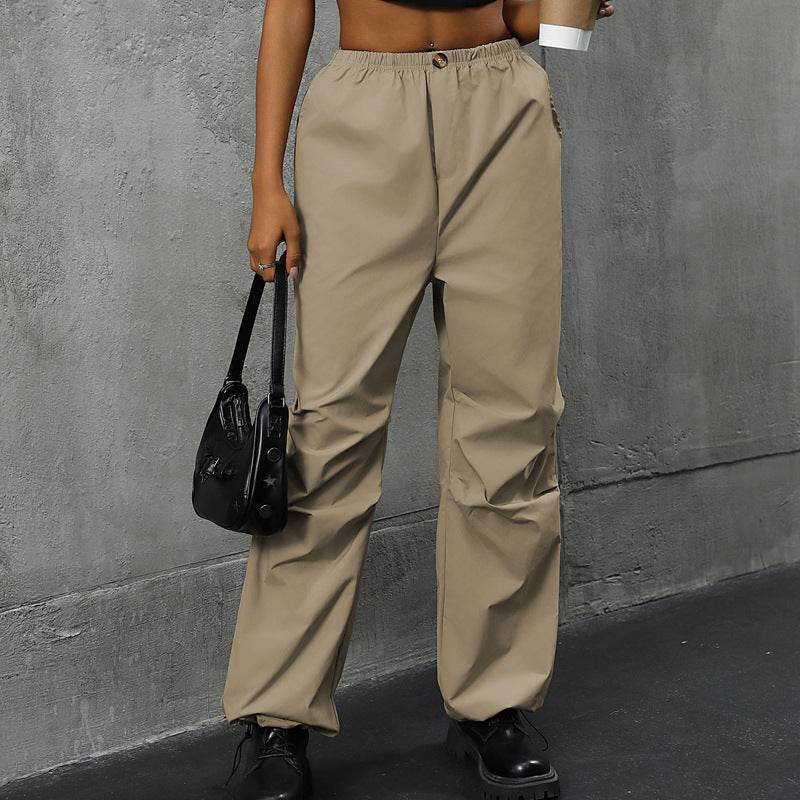 Fashion Women's Wear High Waist Straight Off Pants - MYLUXURY LANE ENTERPRISE