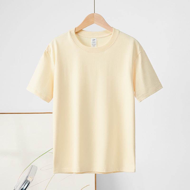 Cotton Round Neck Short Sleeve T-shirt Top - MYLUXURY LANE ENTERPRISE