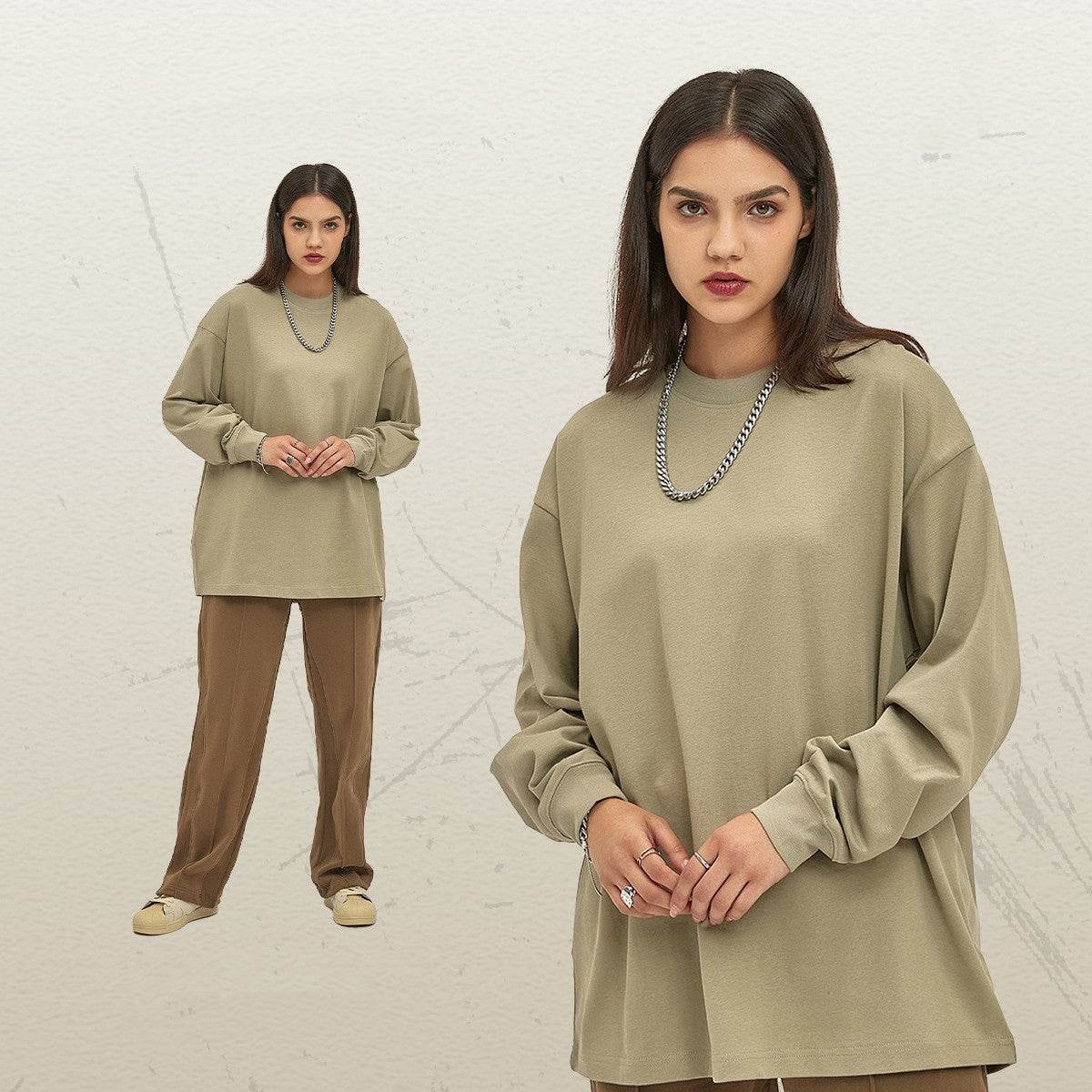 Loose Long-sleeved T-shirt Top - MYLUXURY LANE ENTERPRISE