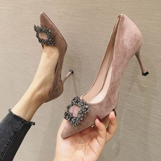 All-match French Girl With Pointed Sexy Stiletto - MYLUXURY LANE ENTERPRISE