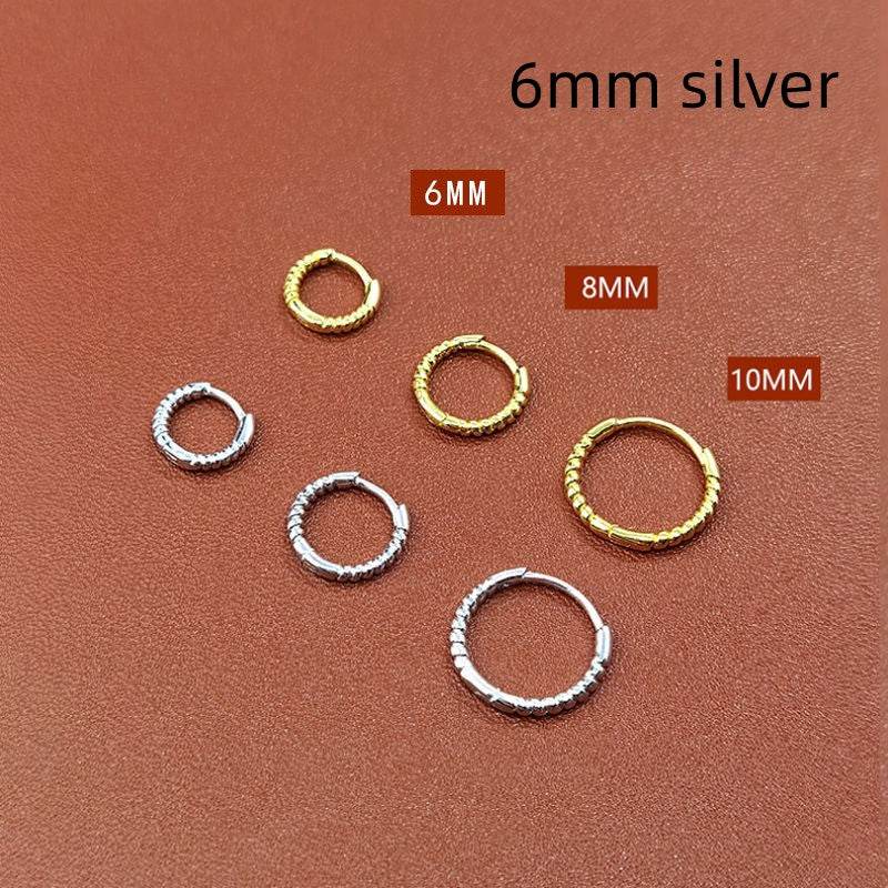 Special Interest Light Luxury Design Rounded Edge Zircon Earrings - MYLUXURY LANE ENTERPRISE