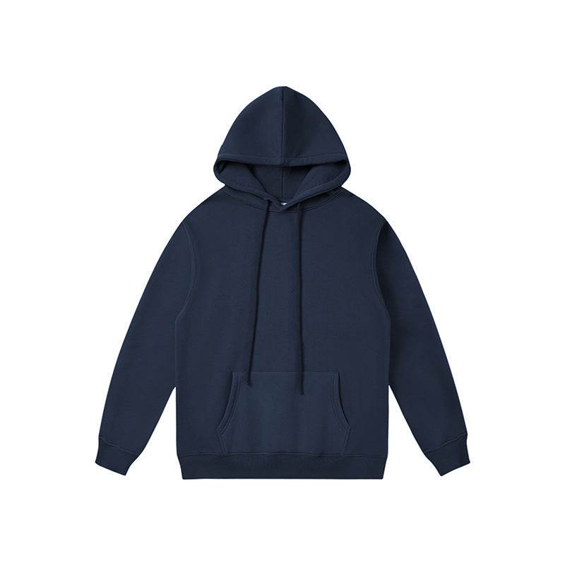 Autumn And Winter Fleece-lined Thick Hooded Solid Color Hoodie Shorts - MYLUXURY LANE ENTERPRISE