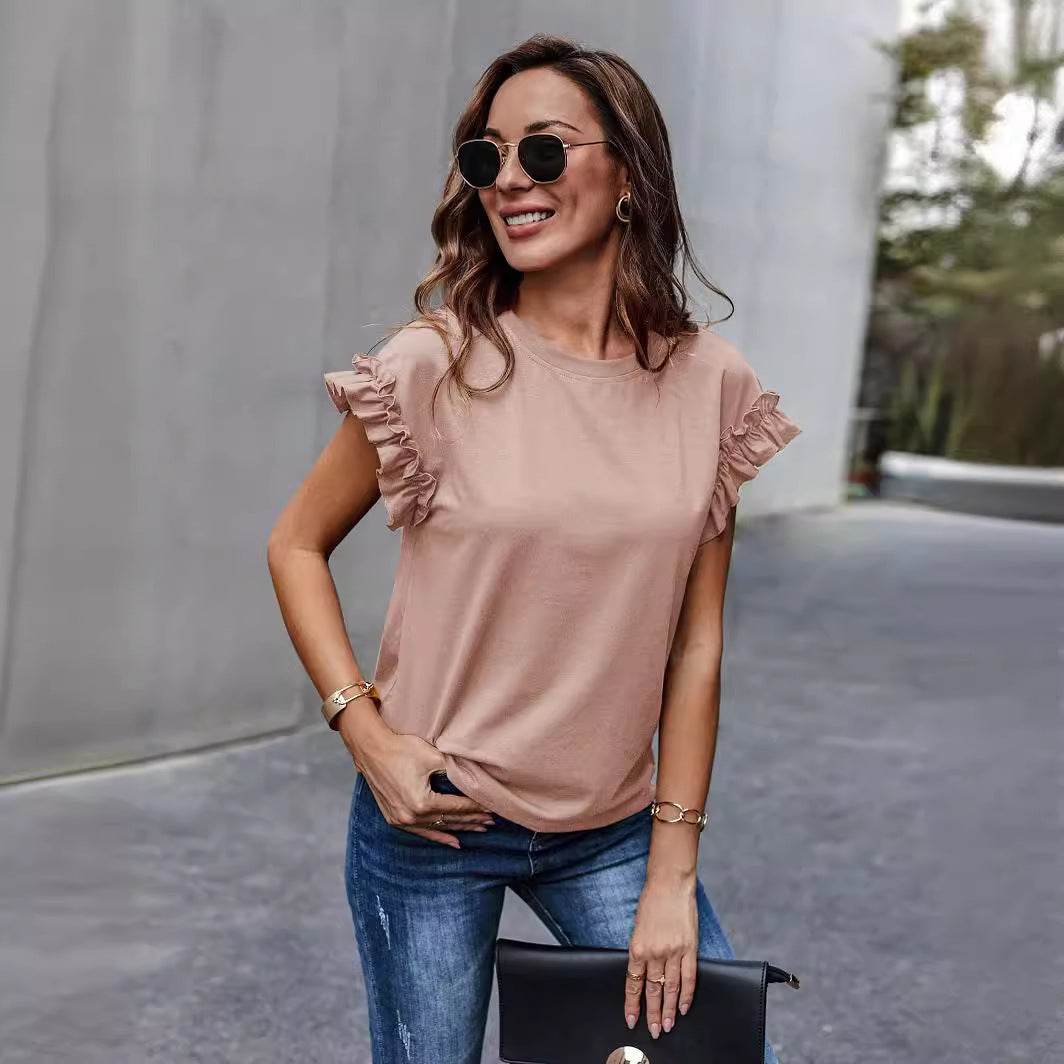 Stylish Sweet All-match Top T-shirt - MYLUXURY LANE ENTERPRISE