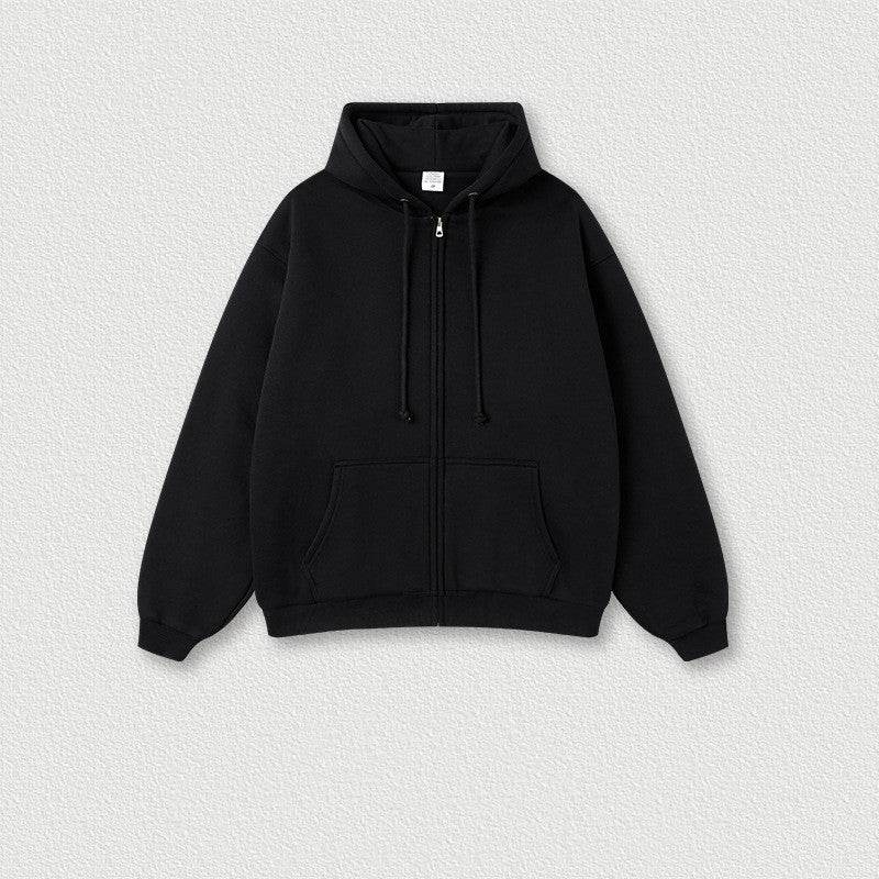 Men's Fashion Solid Color Zipper Sweater Jacket - MYLUXURY LANE ENTERPRISE