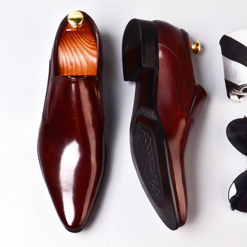 British Pointed Oxford Men's Shoes - MYLUXURY LANE ENTERPRISE
