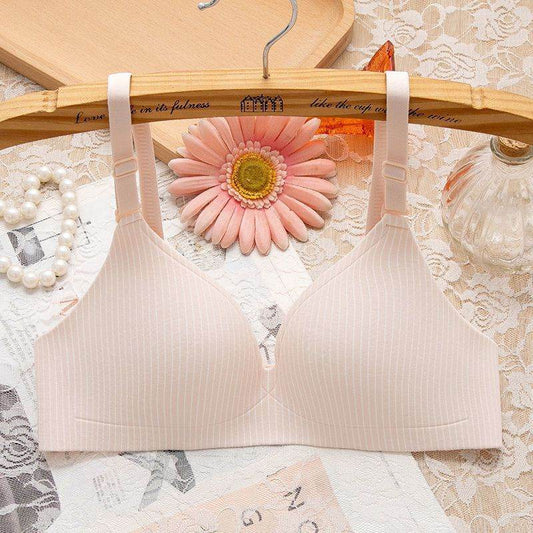 Non-wired Bra One-piece Seamless Gather Small Bra - MYLUXURY LANE ENTERPRISE