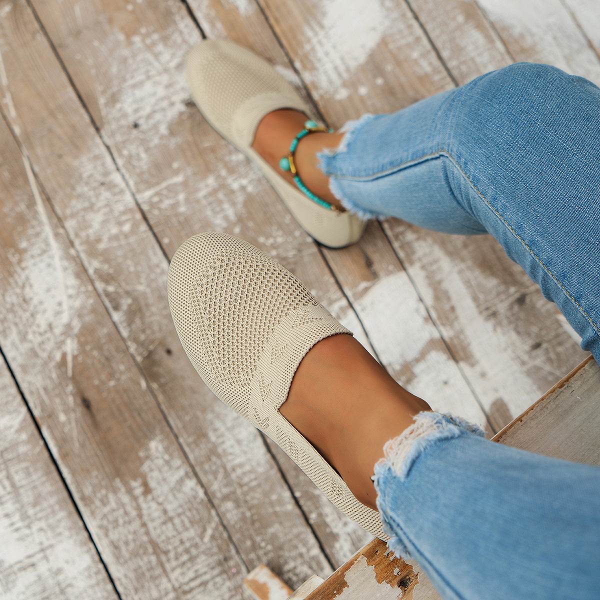Women's Plus Size Round Toe Flat Bottom Casual Shoes - MYLUXURY LANE ENTERPRISE
