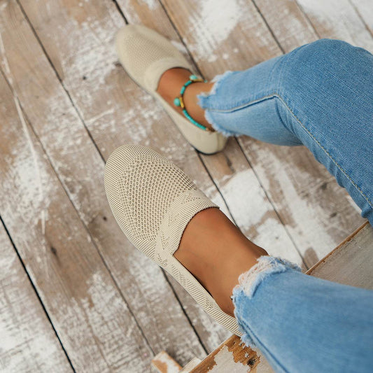 Women's Plus Size Round Toe Flat Bottom Casual Shoes - MYLUXURY LANE ENTERPRISE
