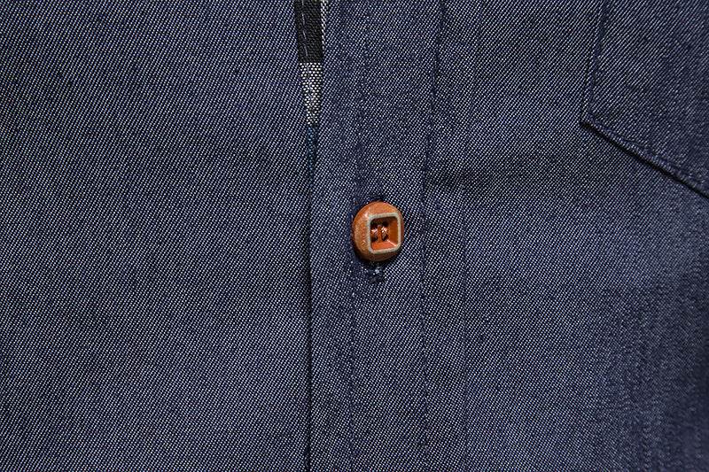 Men's Casual Denim Long-sleeved Shirt - MYLUXURY LANE ENTERPRISE