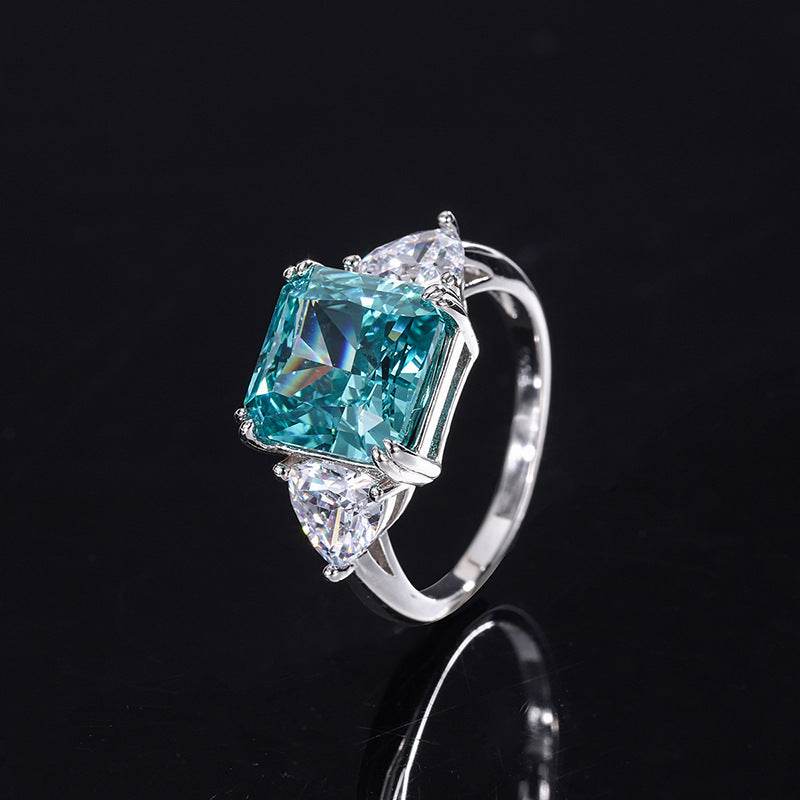 S925 All-body Silver High Carbon Diamond Ring - MYLUXURY LANE ENTERPRISE