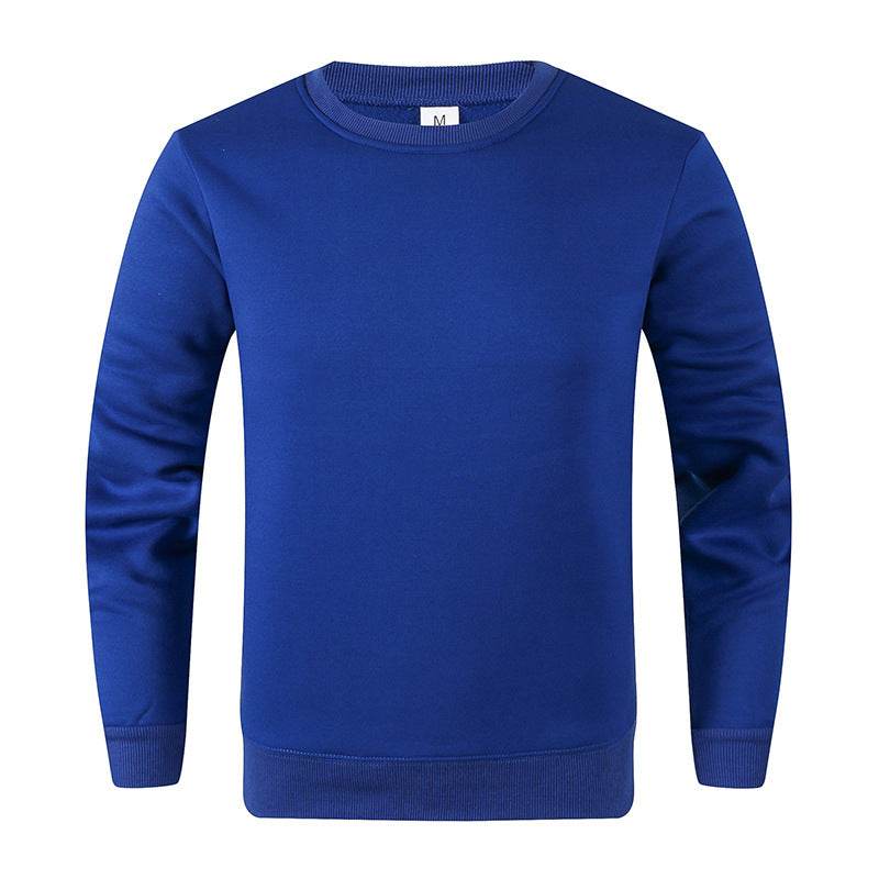 Men's Fashionable Round Neck Long Sleeve Fleece Sweatshirt - MYLUXURY LANE ENTERPRISE