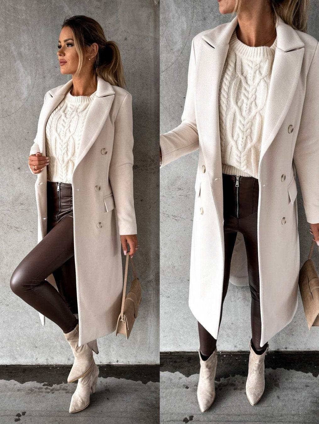 Fashion Casual Woolen Coat Women - MYLUXURY LANE ENTERPRISE