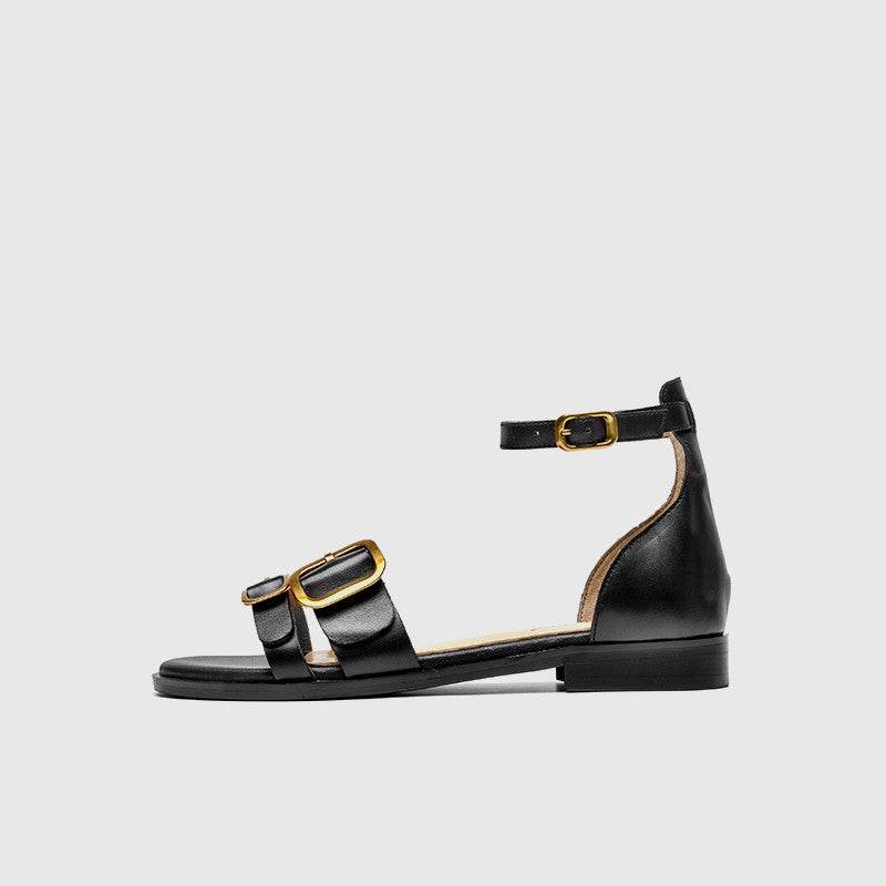 Women's Roman Sandals Flat Bottom Niche Design French Style - MYLUXURY LANE ENTERPRISE