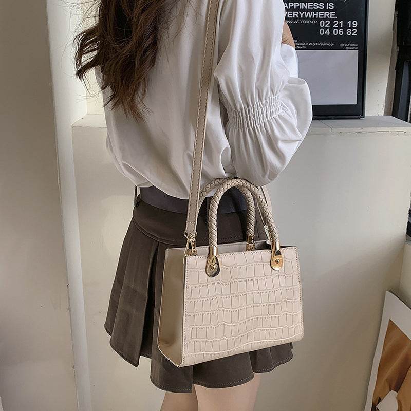 Women's Fashion Small Square Bag Solid Color - MYLUXURY LANE ENTERPRISE