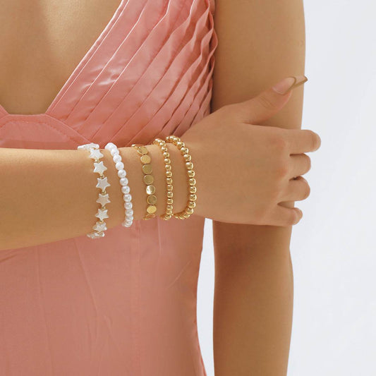 Geometric Popular Vacation Style Beaded Bracelet Suit - MYLUXURY LANE ENTERPRISE