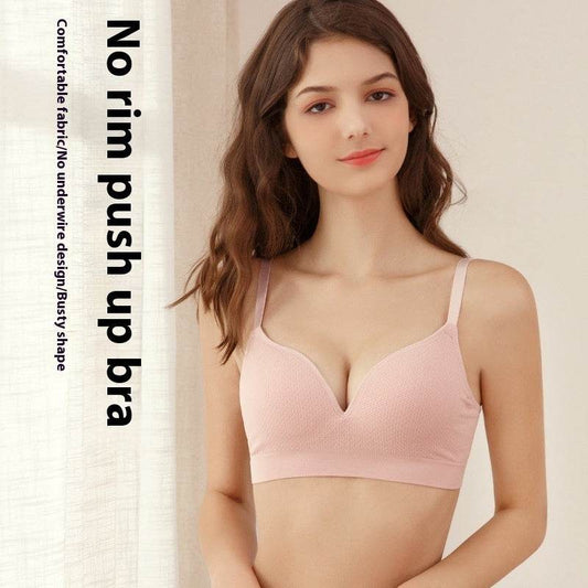 Wireless Thick Push Up Comfortable Sleep Exercise Student High School Girl Size Concealing Bra - MYLUXURY LANE ENTERPRISE