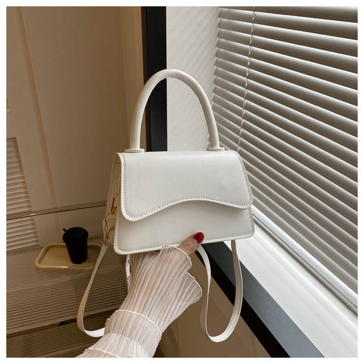 Fashion Messenger Bag Simple Solid Color Tote - MYLUXURY LANE ENTERPRISE