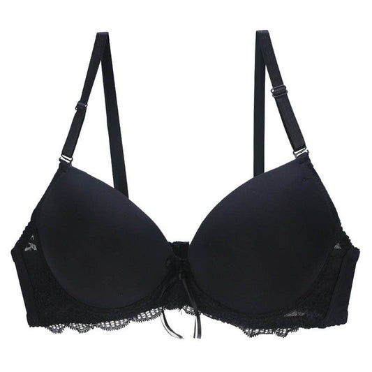 Plus Size Glossy Surface Without A Scratch Women's Underwear Gathering Bra - MYLUXURY LANE ENTERPRISE