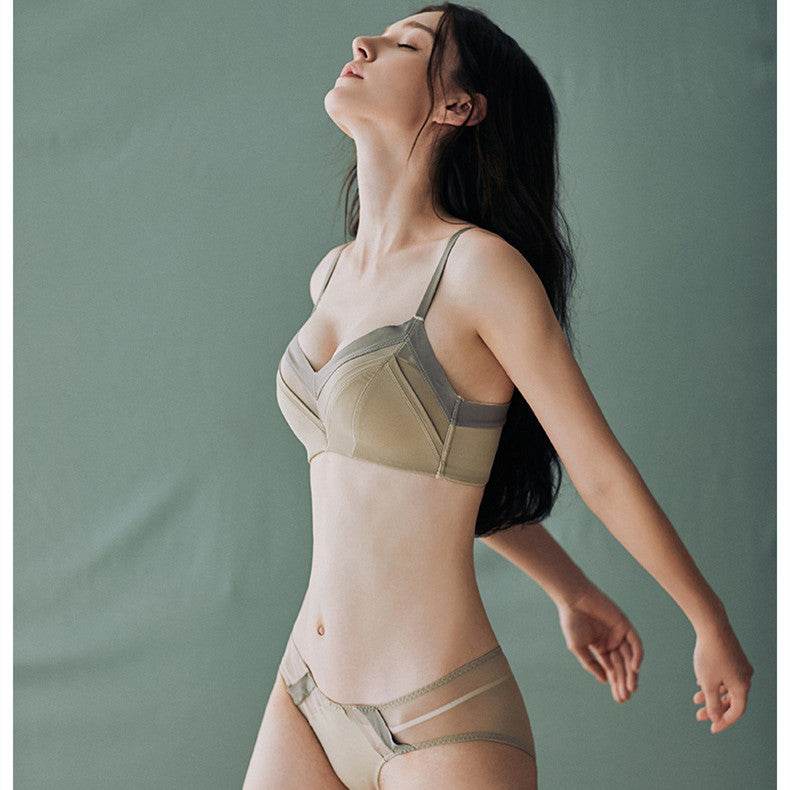 French Minimalist Small Breast Underwear Women Without Steel Ring - MYLUXURY LANE ENTERPRISE