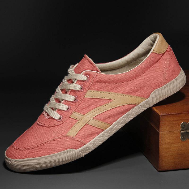 Men's Spring And Autumn Mesh Breathable Lightweight Non-slip Fashionable All-match Soft Bottom Casual Canvas Shoes - MYLUXURY LANE ENTERPRISE