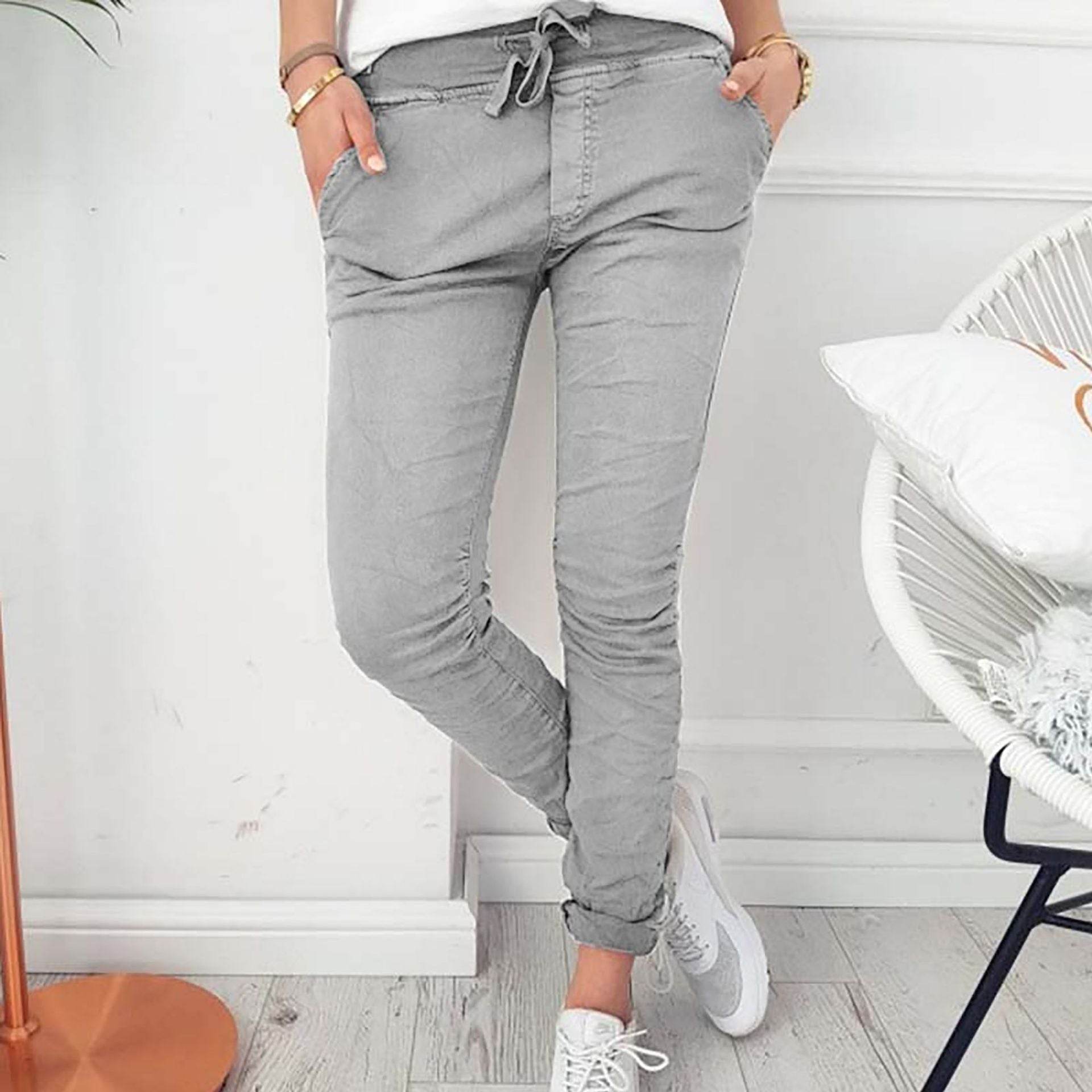 Women's Fashion Casual Slim Fit Skinny Elastic Pants - MYLUXURY LANE ENTERPRISE