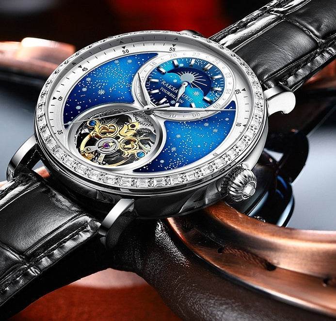 Automatic Mechanical Watch Young Men's Business All-Match Sports Watch Waterproof - MYLUXURY LANE ENTERPRISE