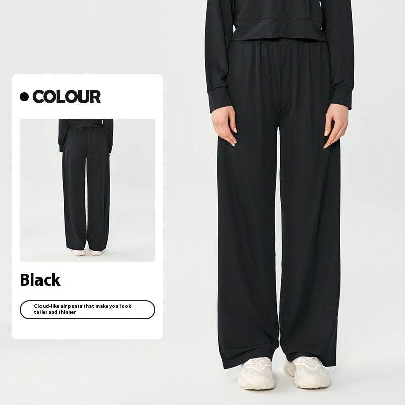 Women's Fashion Loose Casual Slim-fit Draping Double Pockets Yoga Pants - MYLUXURY LANE ENTERPRISE