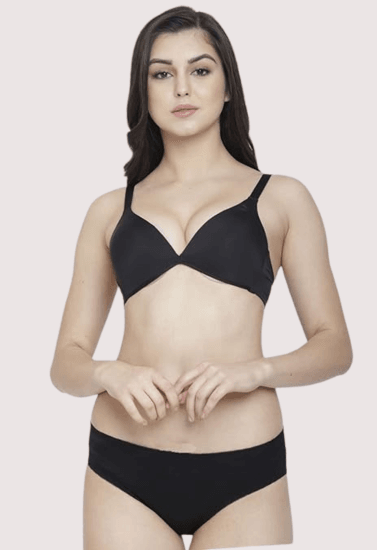 Non-Padded Plunge Bra Panty Set - MYLUXURY LANE ENTERPRISE