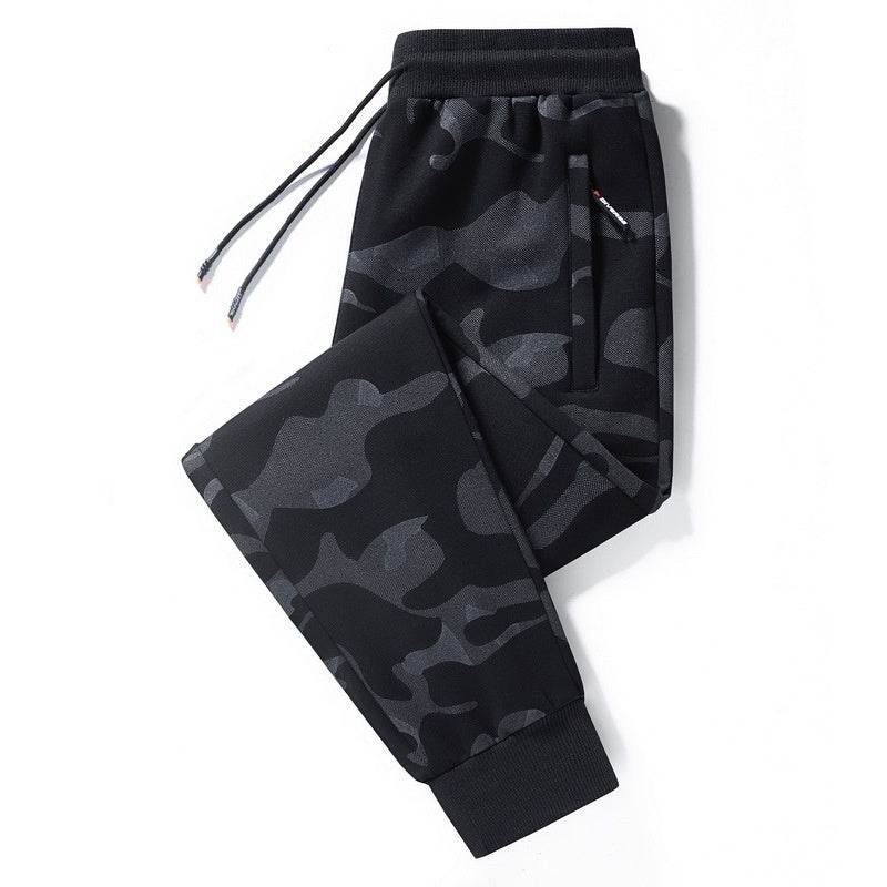 Men's Autumn Winter Cotton Men's Casual Pants Plus-sized Ankle Banded Pants - MYLUXURY LANE ENTERPRISE