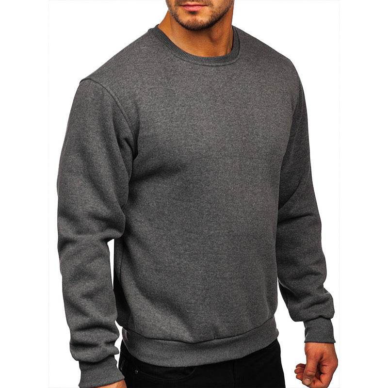 European American Hoodie With Round Neck In Solid Color - MYLUXURY LANE ENTERPRISE