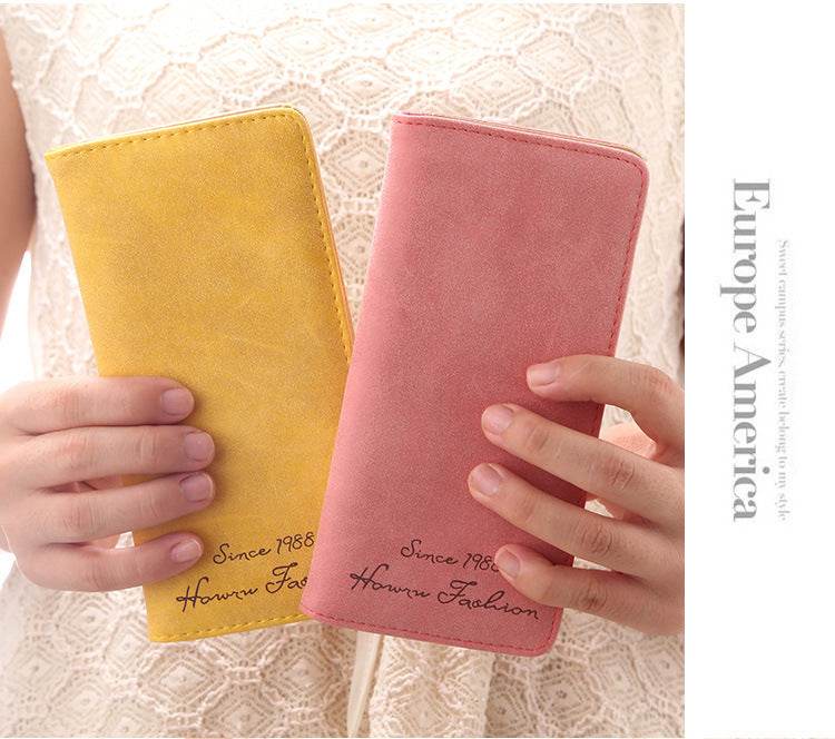 Women's Mid-length Korean-style Frosted Wallet - MYLUXURY LANE ENTERPRISE