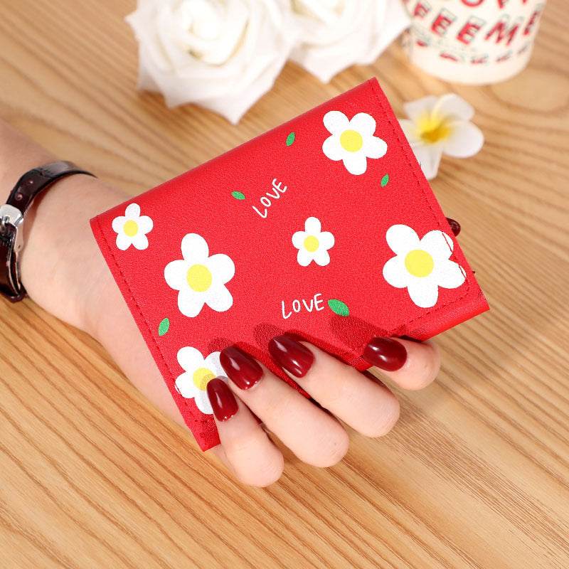 Short Creative Fashion Wallet Print Buckle - MYLUXURY LANE ENTERPRISE