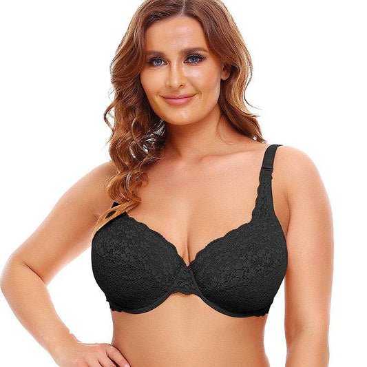 Women's Underwired Lace Jacquard Ultrabook Underwear Plus Size Bra - MYLUXURY LANE ENTERPRISE