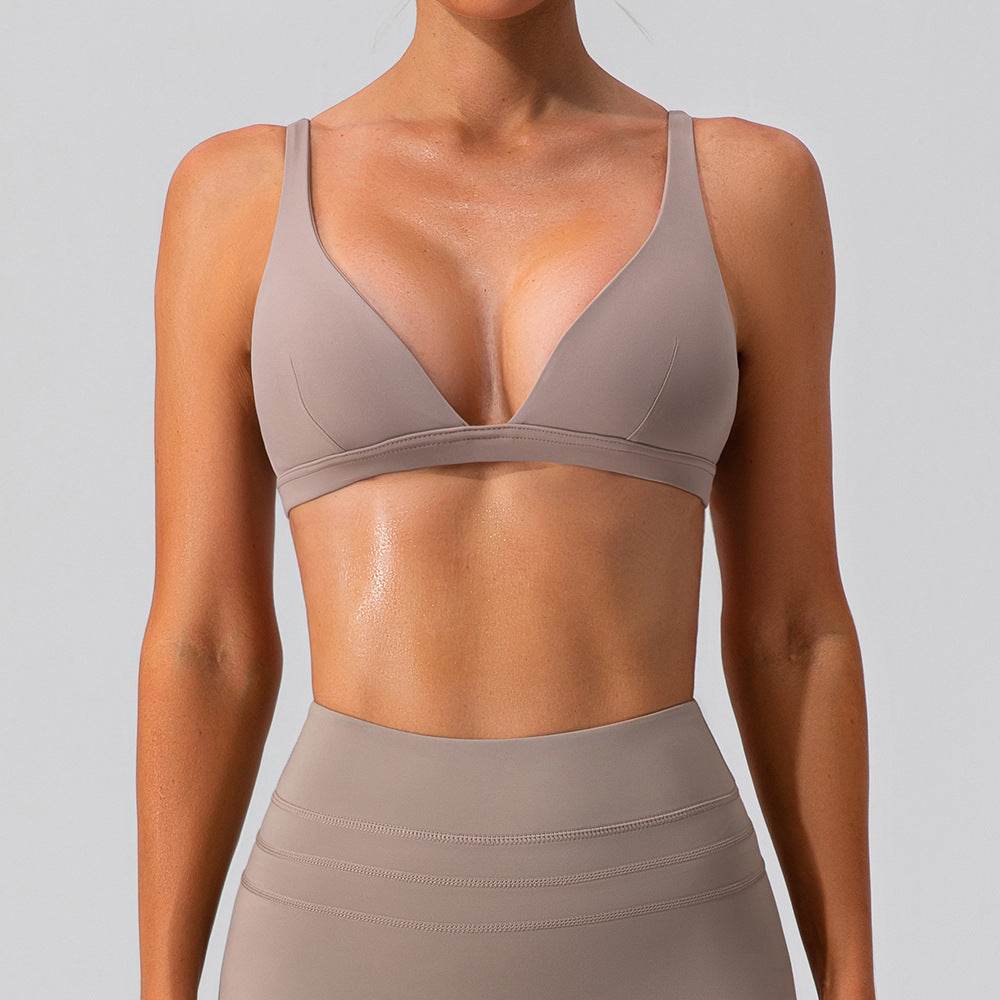 Nude Feel Yoga Bra Shockproof Tight Sports Vest - MYLUXURY LANE ENTERPRISE