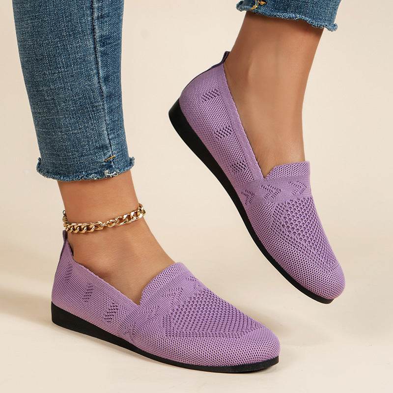 Women's Plus Size Round Toe Flat Bottom Casual Shoes - MYLUXURY LANE ENTERPRISE