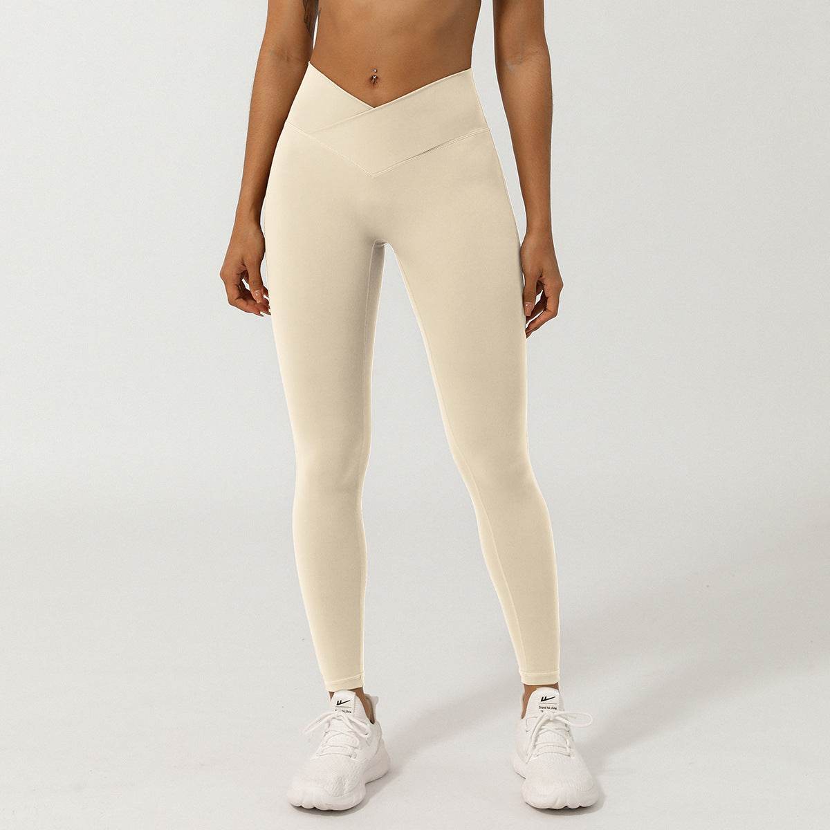 Nude Feel Cross V-shaped Quick-drying Sports Trousers - MYLUXURY LANE ENTERPRISE