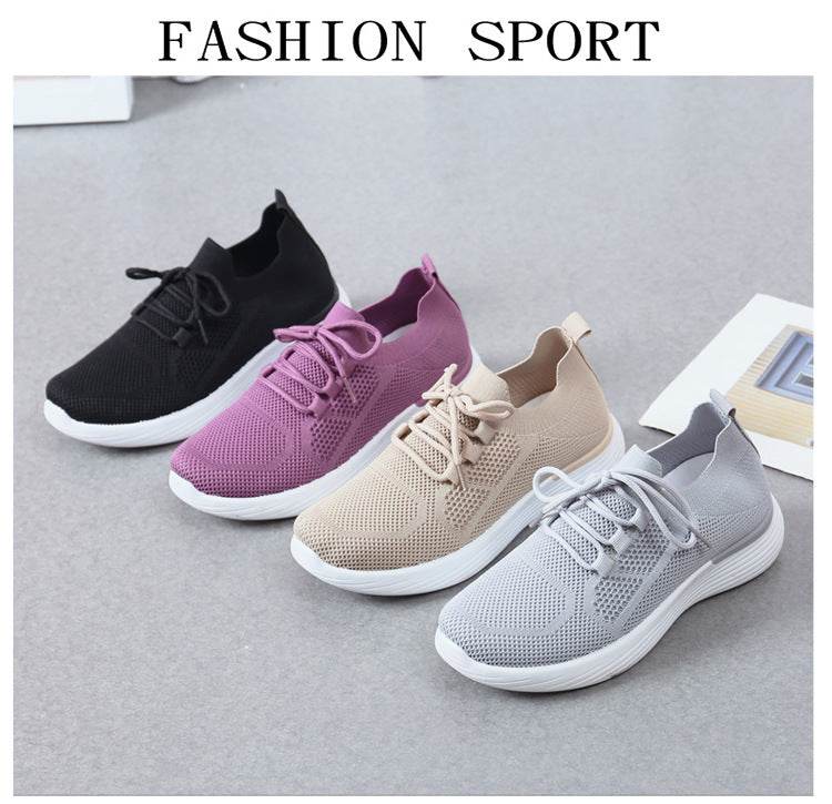 Sneaker Mesh Flying Breathable Comfortable Casual Shoes - MYLUXURY LANE ENTERPRISE