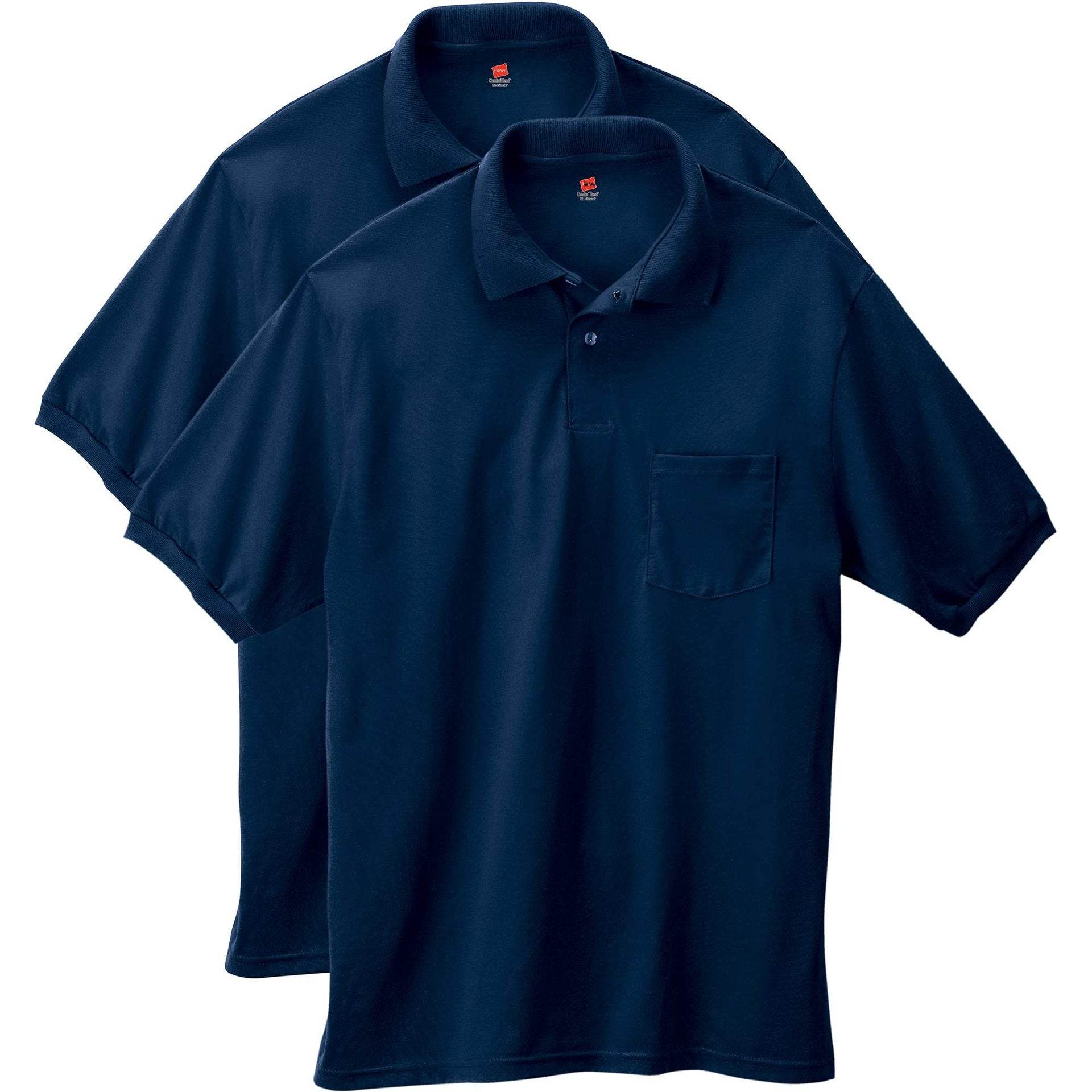Men's Business Casual Solid Color Pocket Polo Shirt Short Sleeve Plus Size T-shirt - MYLUXURY LANE ENTERPRISE
