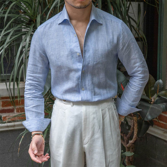 One Neckline Slim Fit Shirt For Men - MYLUXURY LANE ENTERPRISE