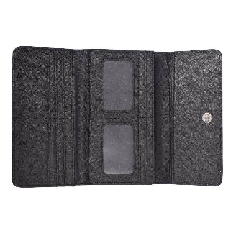 Geometric Rhombus Silicone Long Tri-fold Mobile Phone Wallet - MYLUXURY LANE ENTERPRISE