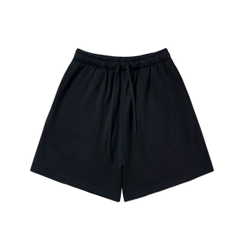 Autumn And Winter Fleece-lined Thick Hooded Solid Color Hoodie Shorts - MYLUXURY LANE ENTERPRISE