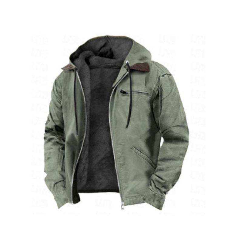 Multi-Color Digital Printing Hooded Sweater Brown Lining Cotton-padded Jacket - MYLUXURY LANE ENTERPRISE