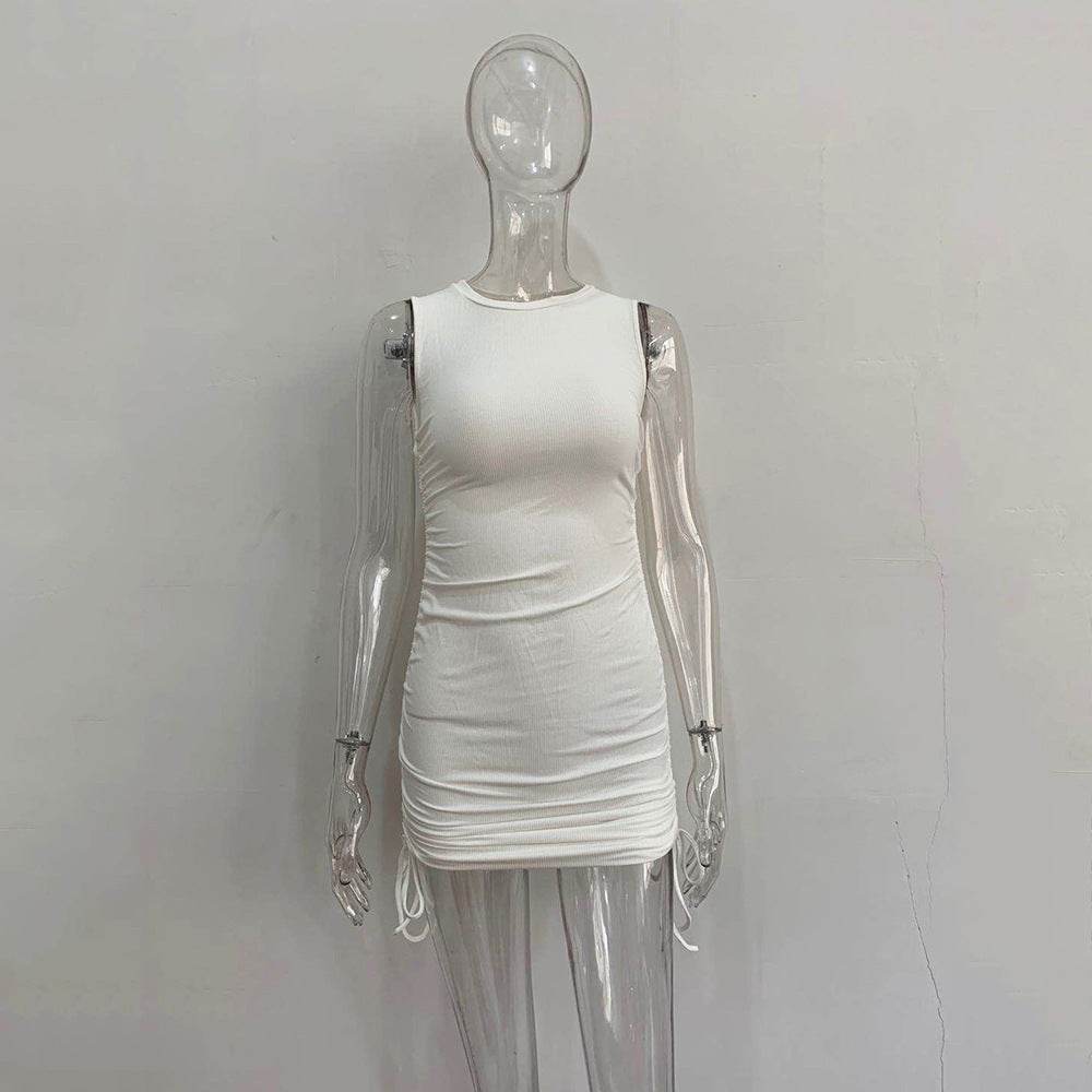 Fashionable And Simple Slim Bag Hip Vest Dress - MYLUXURY LANE ENTERPRISE