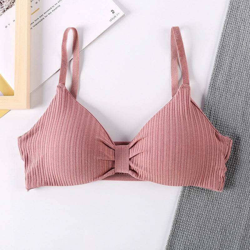 Triangle Cup Bra With Chest Pad Tube Top All-Match Underwear Women - MYLUXURY LANE ENTERPRISE
