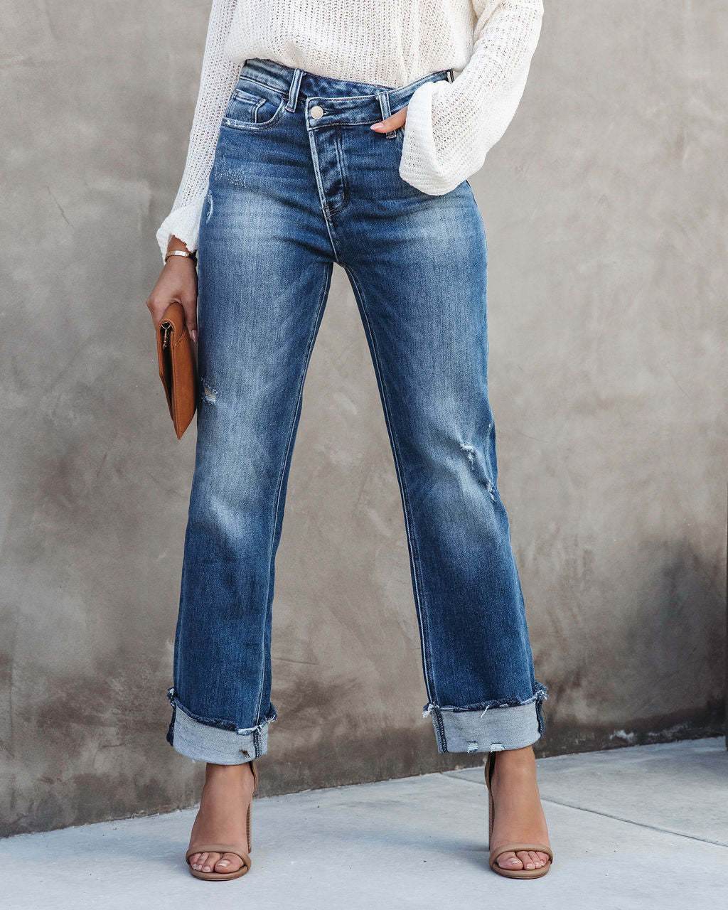 Women's Fashion Individual Casual Loose Jeans - MYLUXURY LANE ENTERPRISE